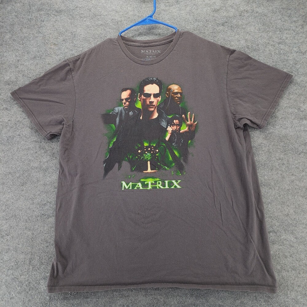 Matrix Shirt Mens XL Short Sleeve Gray